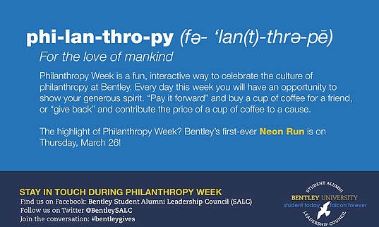 Bentley University's Philanthropy Week