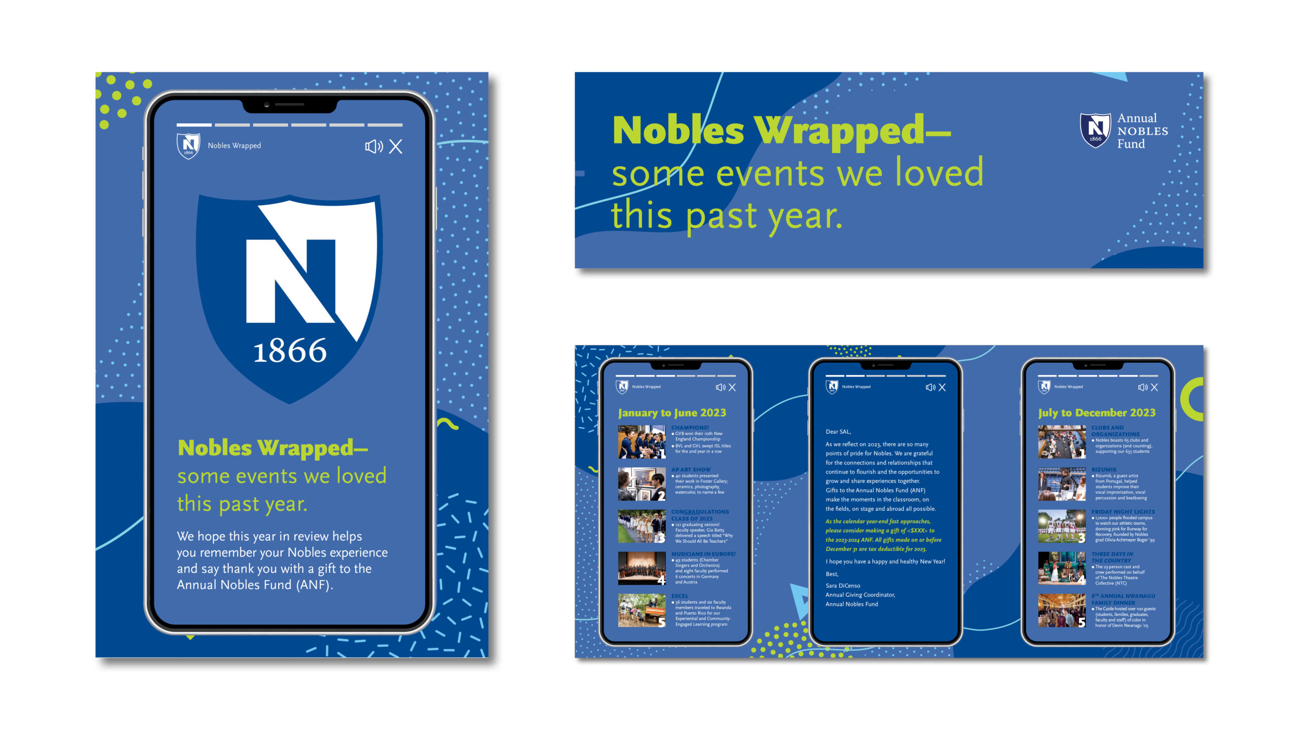 Print & Digital Appeal Materials for Nobles Wrapped